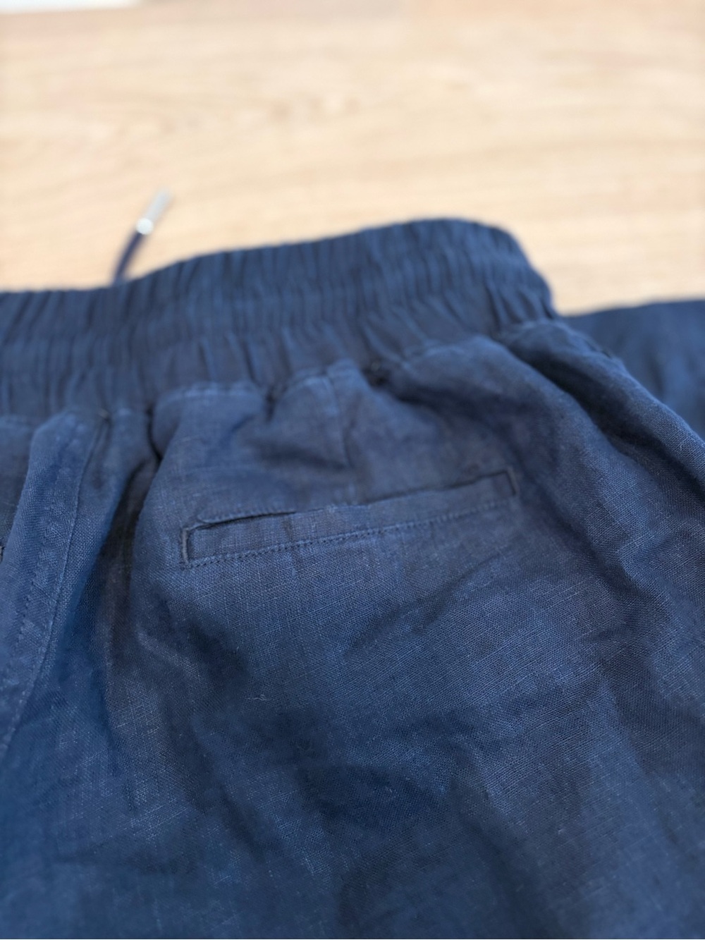Quince 100% European Linen Wide Leg Pants In Deep Navy - Picture 6 of 8